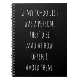 Grappige Humor Quote Gift voor Uitstellers Joke Notitieboek