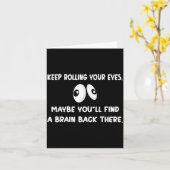 Grappige Humor Sarcasme Introvert Quote Blijf Roll Kaart (Gele Bloem)