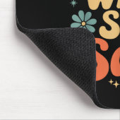 Grappige Humor Sarcastische grap Retro Groovy Dat Muismat (Hoek)