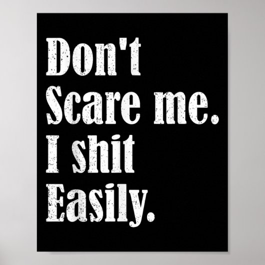 Grappige humor sarcastische quote _ Don't E Me I E Poster (Voorkant)