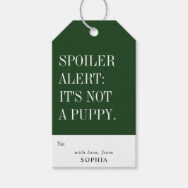 Grappige Humor Spoiler Waarschuwing: Het Is Geen P Cadeaulabel