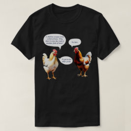 Grappige Humor Waarom Stak Kip de Weg Over Heren T-shirt