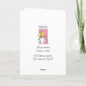 grappige humor wenskaarten kaart (Achterkant)