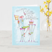 grappige humor wenskaarten kaart (Gele Bloem)