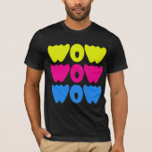 Grappige humor WOW Gezegde Eenvoudige Typografie G T-shirt (Voorkant)