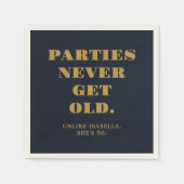 Grappige humoristische 50ste verjaardag Party Navy Servet (Voorkant)