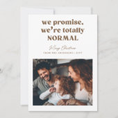 Grappige humoristische familiefoto Kerstmis Feestdagenkaart (Voorkant)