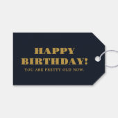 Grappige humoristische gelukkige verjaardag bent u cadeaulabel (Voorkant (Horizontaal))