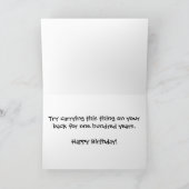 Grappige humoristische gigantische Zee schildpad H Kaart (Binnen)