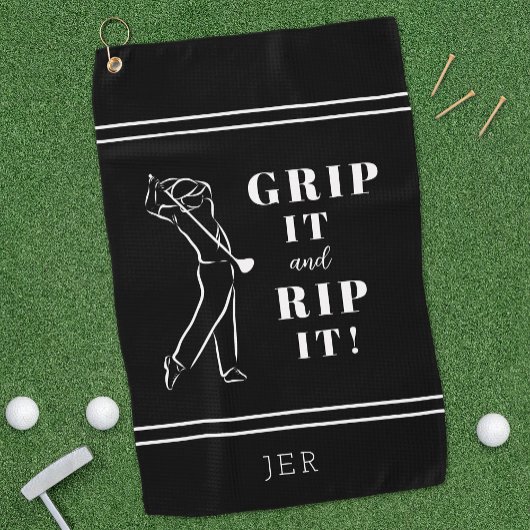 Grappige Humoristische Golf Grip Het Scheur Heren  Golfhanddoek