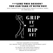 Grappige Humoristische Golf Grip Het Scheur Heren  Golfhanddoek