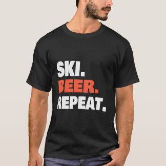 Grappige humoristische koele leuke ski skiën skiër t-shirt