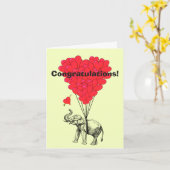 Grappige humoristische romantische felicitaties kaart (Gele Bloem)