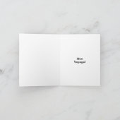 Grappige humoristische romantische reis kaart (Binnen)