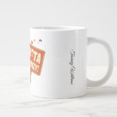 Grappige humoristische Schattigee Thanksgiving Tur Grote Koffiekop (Rechts)