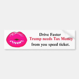 Grappige humoristische Trump-grap personaliseren Bumpersticker