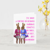 Grappige humoristische vrouwen humor shopping quot kaart (Gele Bloem)