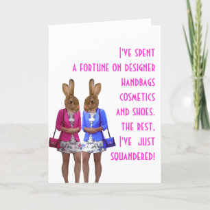 Grappige humoristische vrouwen humor winkelen offe kaart