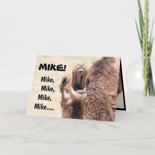 Grappige Hump Day Kaart voor Mike! (aanpassen) (Voorkant)