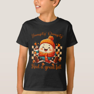 Grappige Humpty Dumpty Had Een Grote Herfst Mannen T-shirt