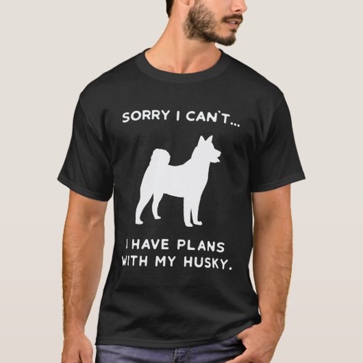 Grappige Husky Hond Tee Sleddog Cadeau T-shirt (Voorkant)