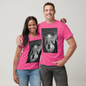 Grappige Husky Ufo Selfie T-shirt (Unisex)