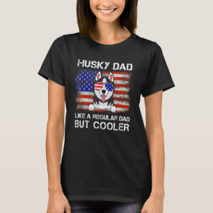 Grappige Husky Vader Als Een Gewone Vader Maar Koe T-shirt