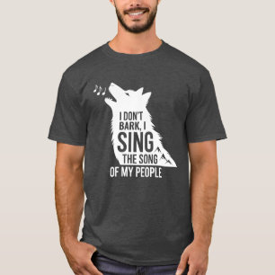 Grappige Husky zingende hond quote cadeau T-shirt