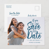 Grappige Huwelijk Bewaar De Datum  Briefkaart (Voorkant / Achterkant)