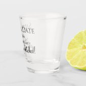 Grappige Huwelijk Opslag de Datum zij gaan trouwen Shot Glas (Rechts)