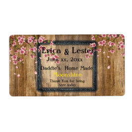 Grappige huwelijks wijn/moonshine label