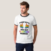 Grappige Huwelijksaankondiging T-shirt (Voorkant volledig)