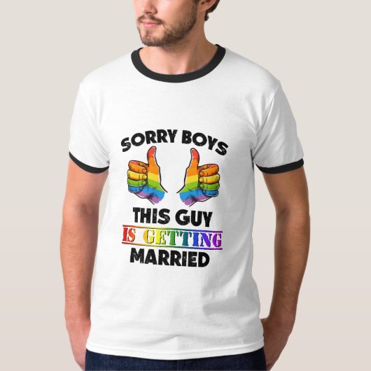 Grappige Huwelijksaankondiging T-shirt (Voorkant)