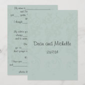 Grappige Huwelijksadviezen, Commentaar Advieskaart (Voorkant / Achterkant)