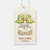 Grappige huwelijksbedankingscadeautag cadeaulabel (Voorkant)