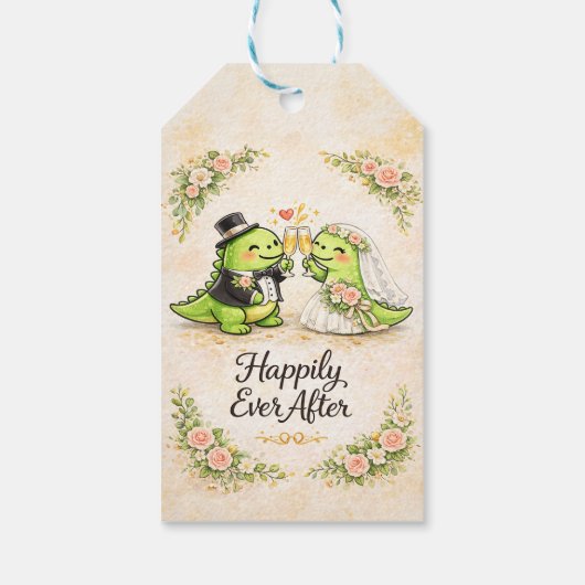Grappige huwelijksbedankingscadeautag cadeaulabel (Achterkant)