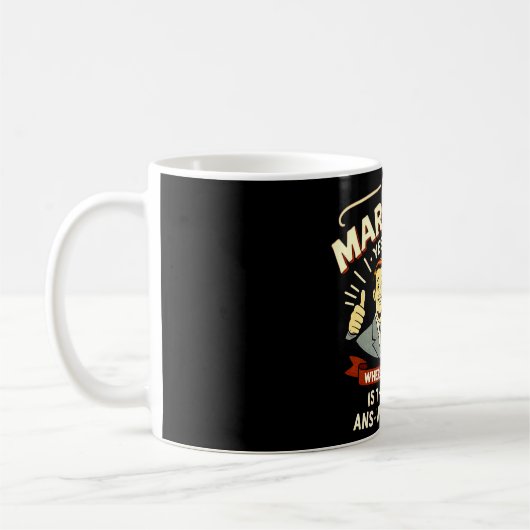 Grappige Huwelijkscitaten Koffiemok (Links)