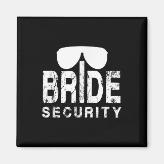 Grappige huwelijksfeest cadeau bruid veiligheid ri magneet