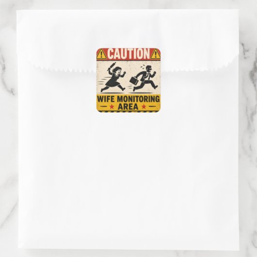 Grappige Huwelijksgrap Sticker (Tas)