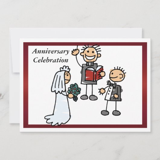 Grappige huwelijksjubileum uitnodiging (Voorkant)