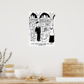 Grappige huwelijksstrip - Grappen van de bruidegom Poster (Keuken)