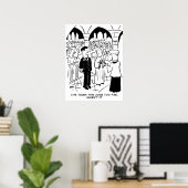 Grappige huwelijksstrip - Grappen van de bruidegom Poster (Thuiskantoor)