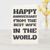 Grappige Huwelijksverjaardagskaart Voor Echtgenoot Kaart (Gele Bloem)