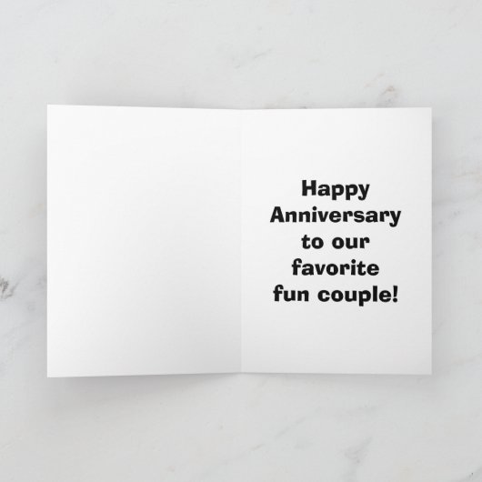 Grappige Huwelijksverjaardagskaart Voor Hen "Brill Kaart (Binnen)