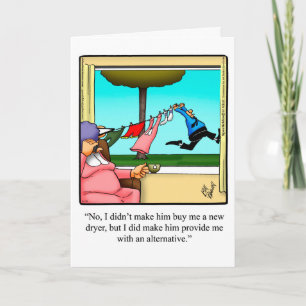 Grappige Huwelijksverjaardagskaart voor Hen Kaart