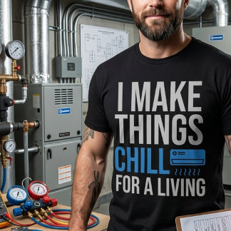 Grappige HVAC-technicus humor T-shirt