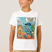 Grappige Hydration Comic Print. T-shirt (Voorkant)