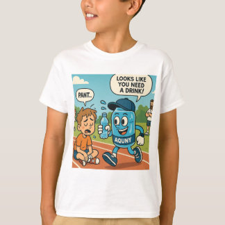 Grappige Hydration Comic Print. T-shirt
