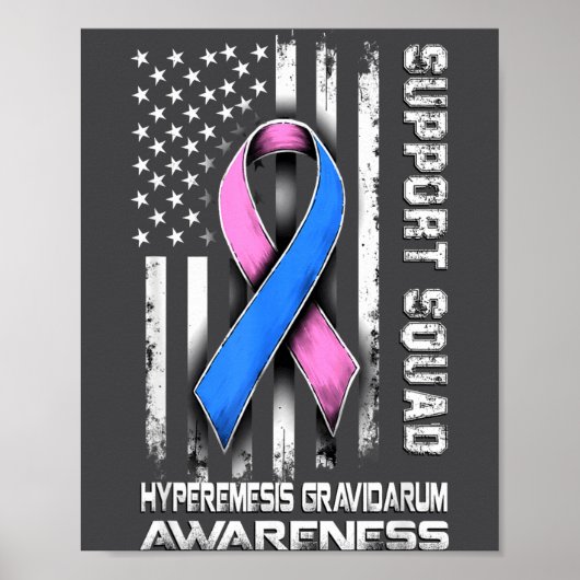 Grappige Hyperemesis Awareness Gravidarum Squad St Poster (Voorkant)