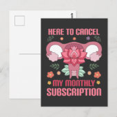 Grappige hysterectomie operatie herstel baarmoeder briefkaart (Voorkant / Achterkant)